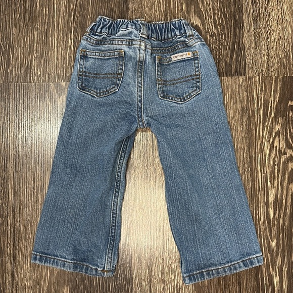 Carhartt infant blue denim jeans medium wash size 18 months - Picture 2 of 7